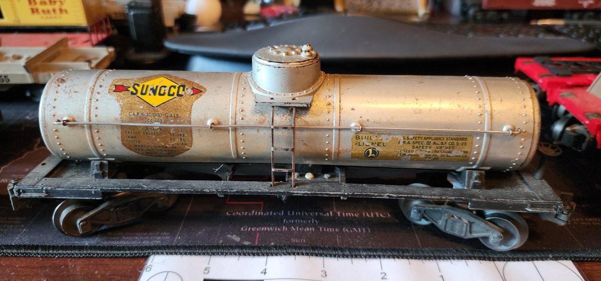 Lionel Sunoco Tank Car S.U.N.X 6555